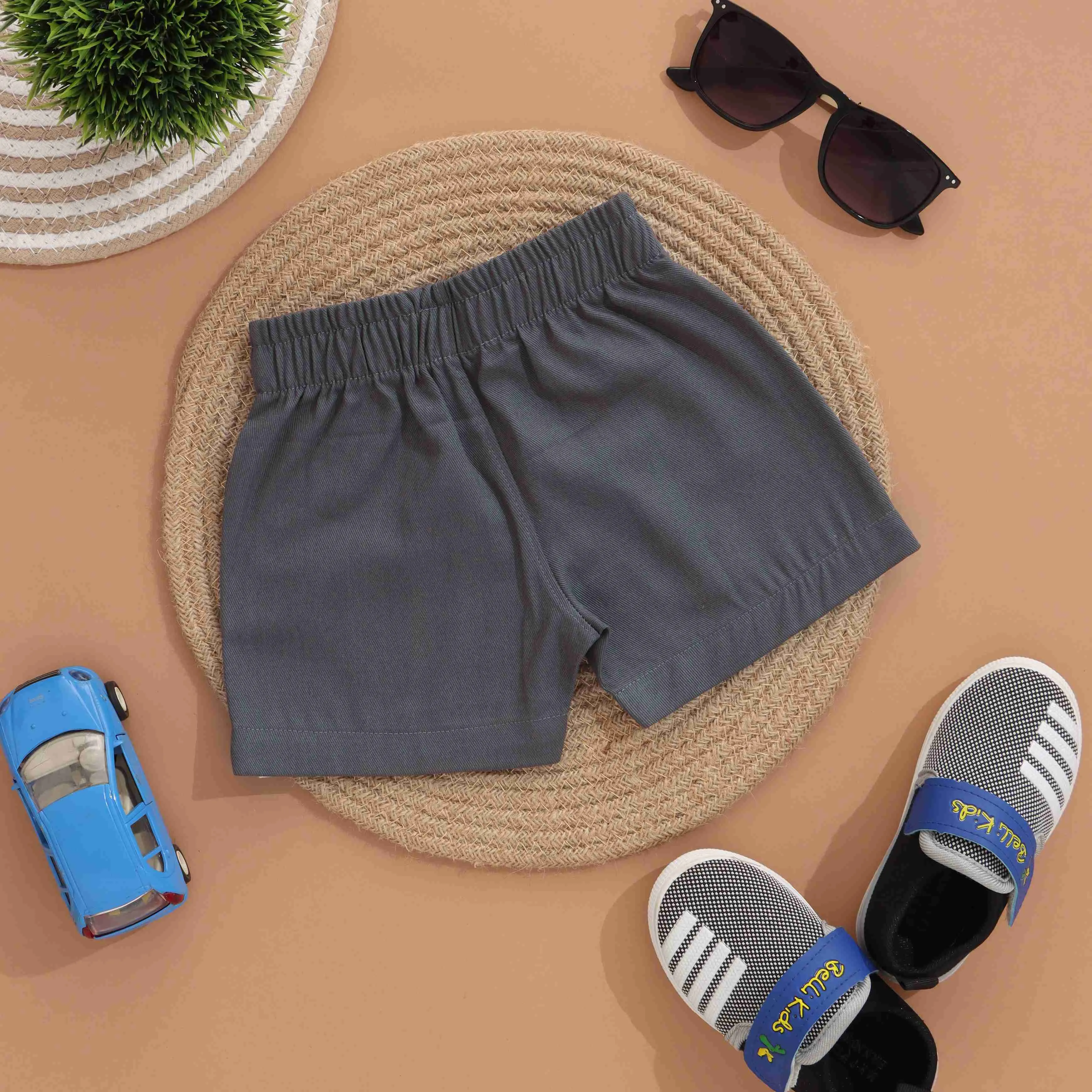 Playful Boys Comfortable Cotton Shorts - Essential Basics