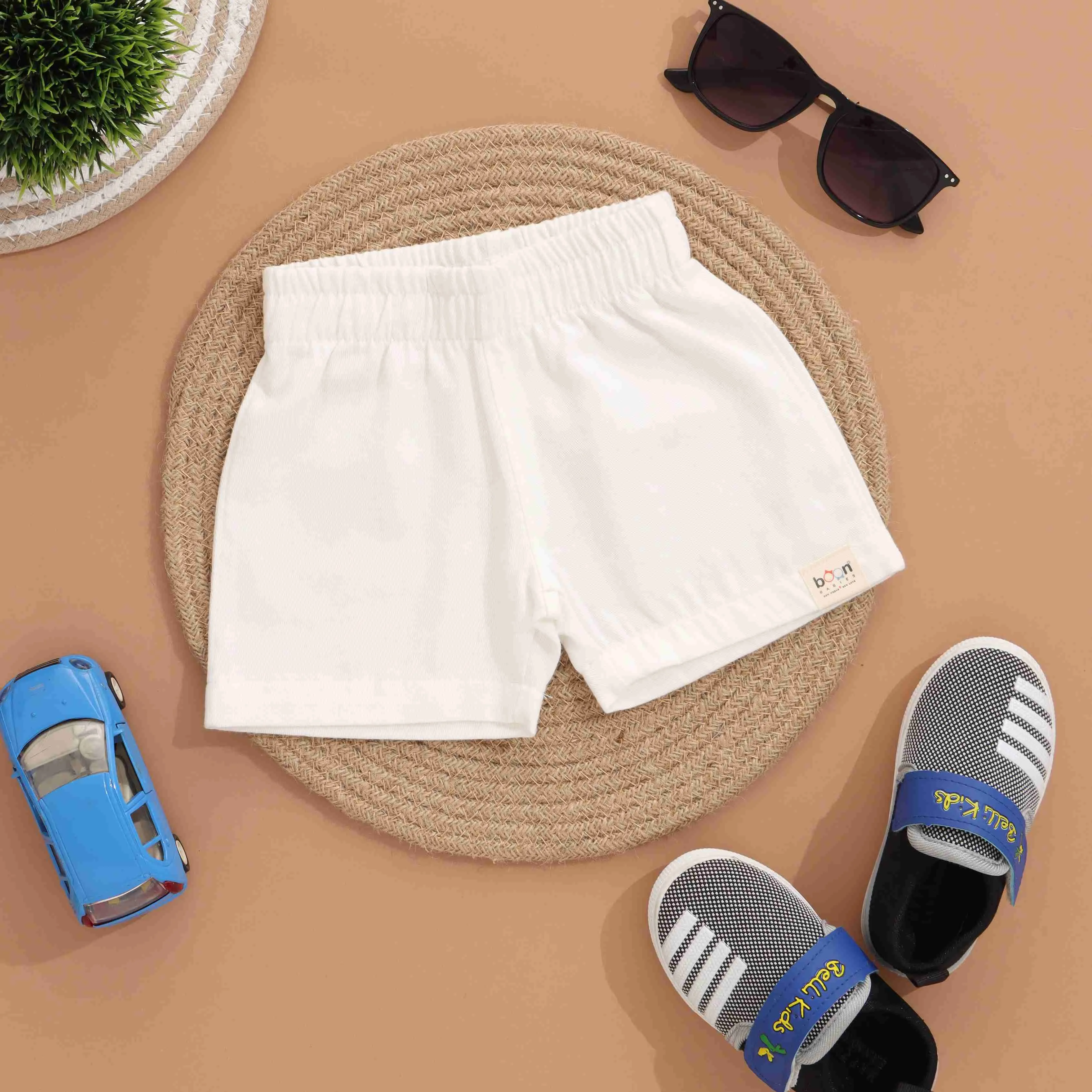 Playful Boys Comfortable Cotton Shorts - Essential Basics