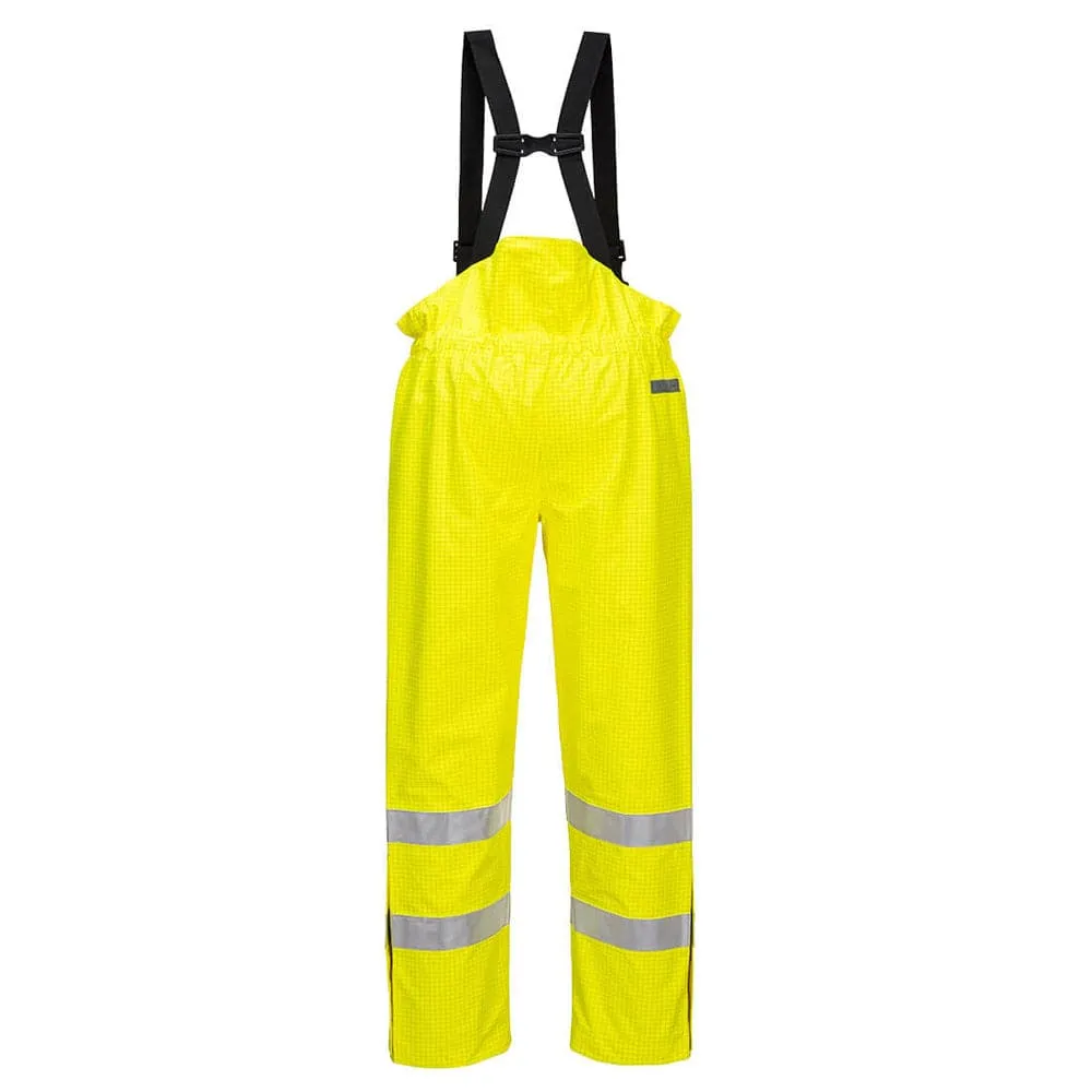 Portwest S780 Bizflame Hi-Vis Unlined Antistatic FR Rain Trousers