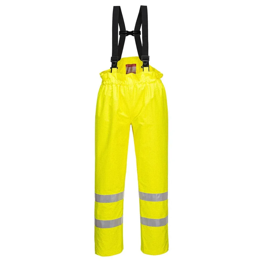 Portwest S780 Bizflame Hi-Vis Unlined Antistatic FR Rain Trousers