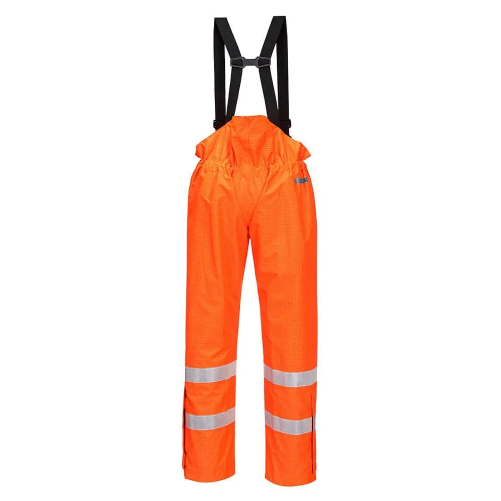 Portwest S780 Bizflame Hi-Vis Unlined Antistatic FR Rain Trousers