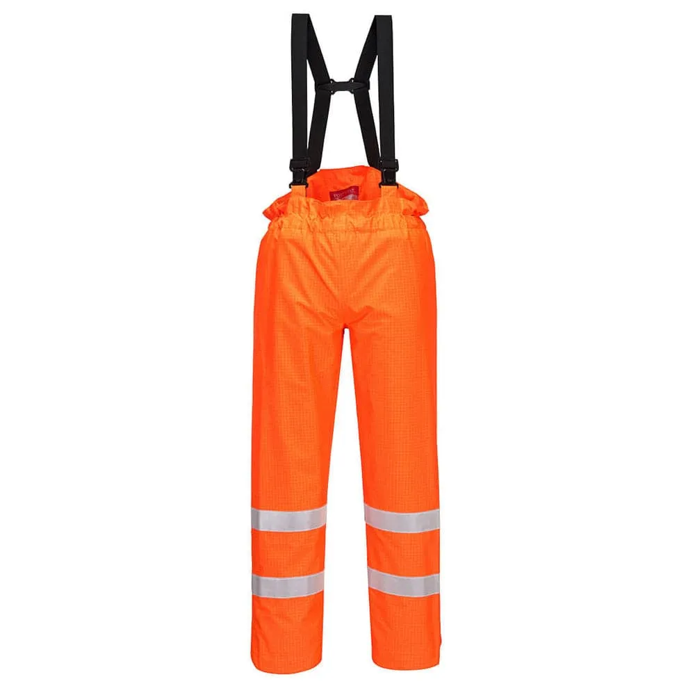 Portwest S780 Bizflame Hi-Vis Unlined Antistatic FR Rain Trousers