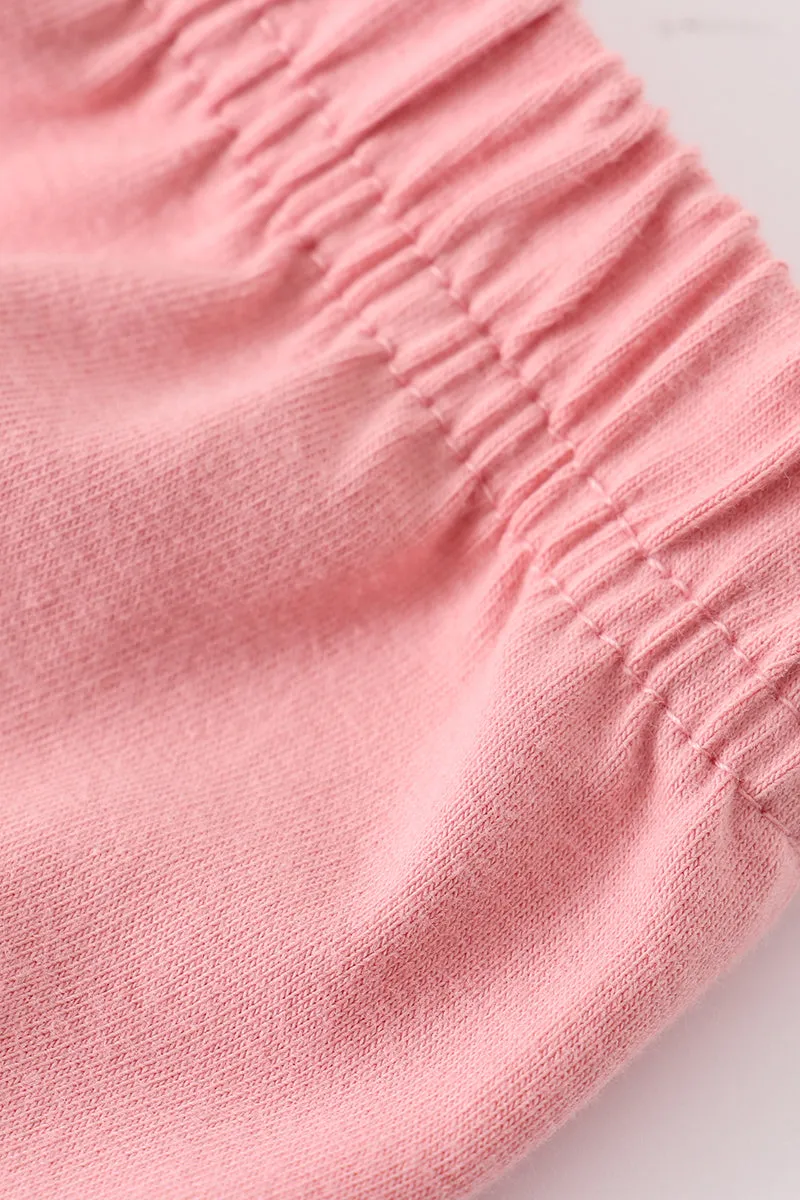 Premium Pink basic ruffle shorts