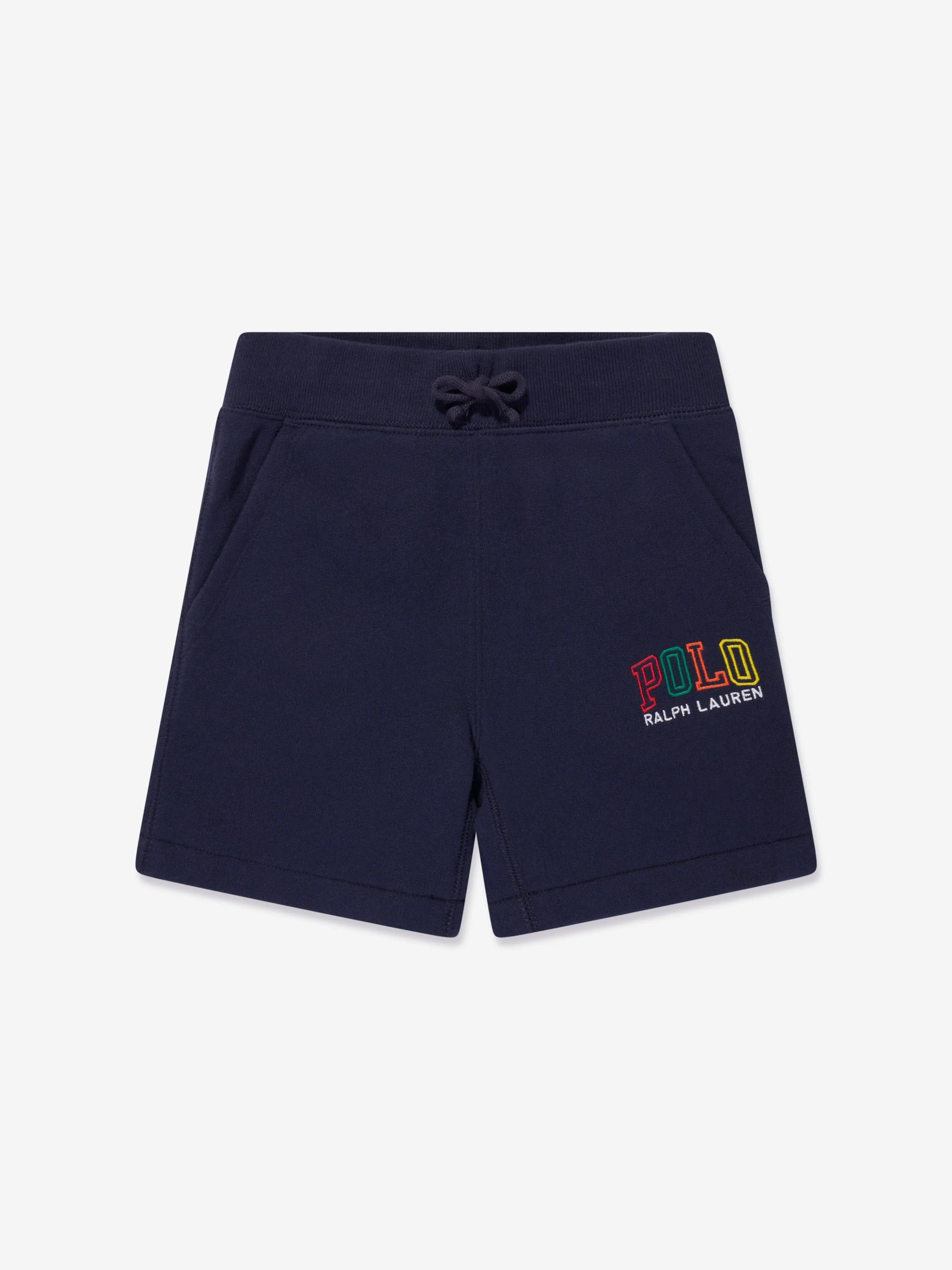 Ralph Lauren Boys Polo Logo Shorts in Navy