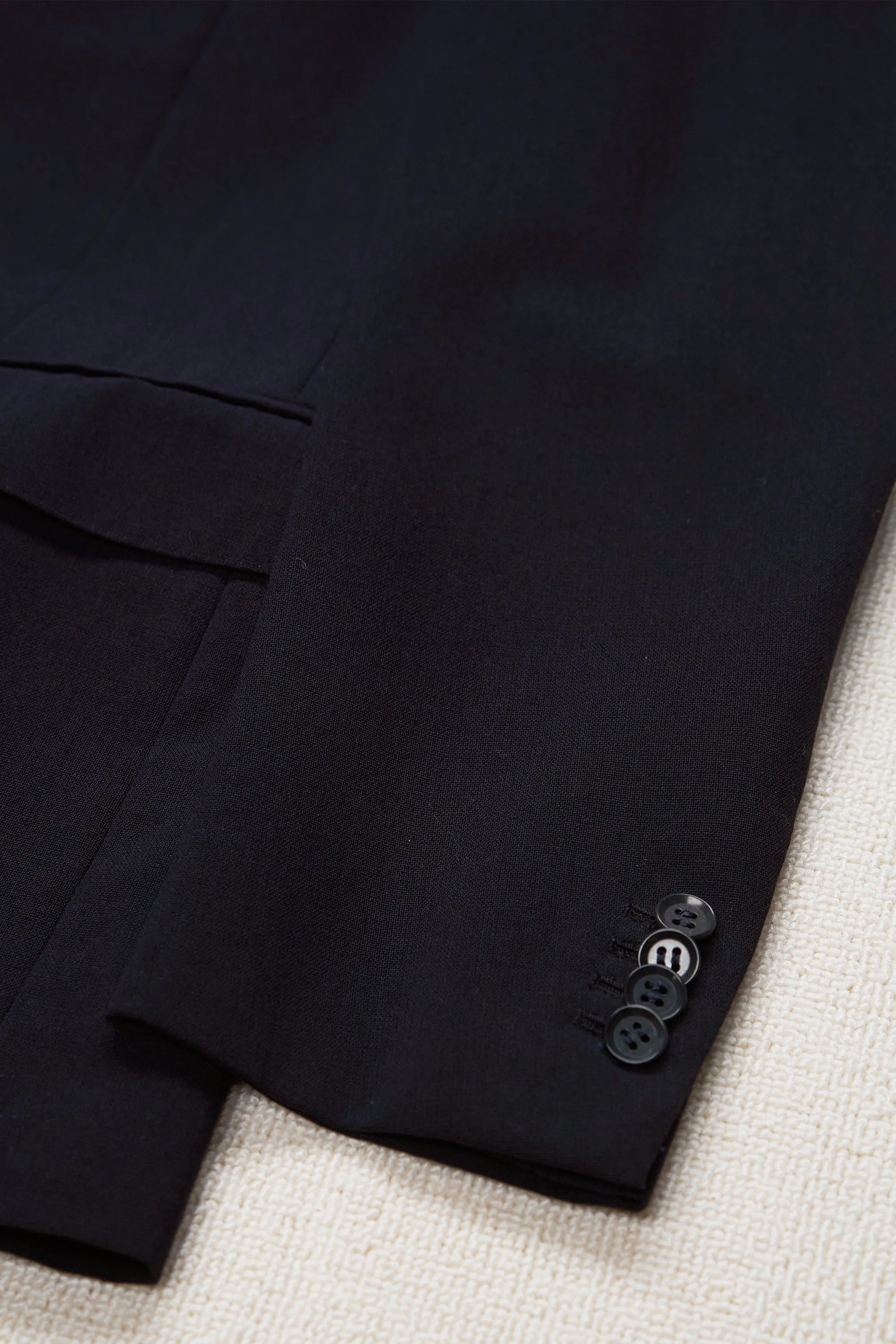 Ring Jacket 184 Navy Wool/Silk "Ice Twist" Suit