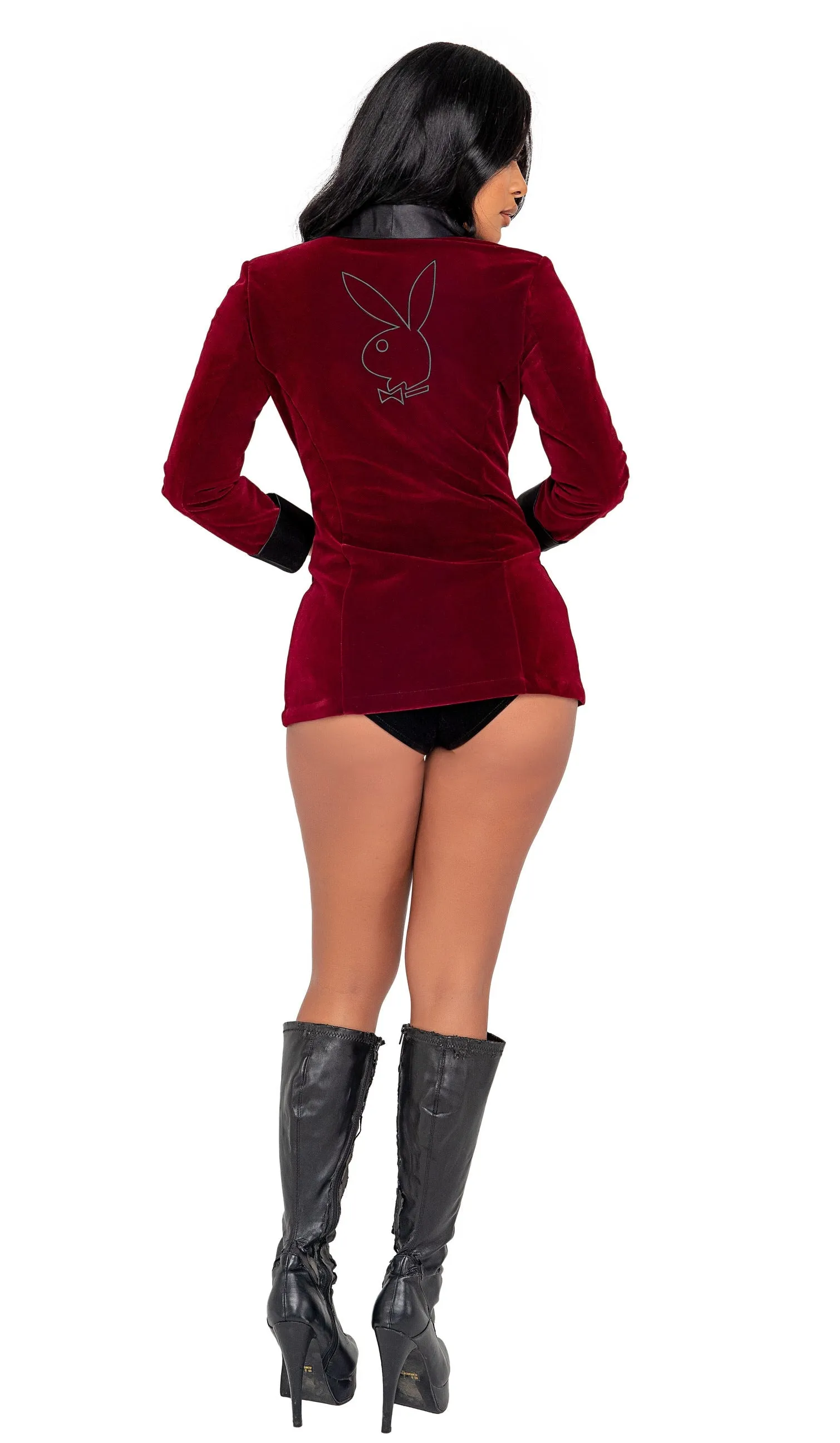 Roma 4PC Playboy Smoke Lounge Madam Costume