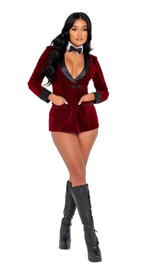 Roma 4PC Playboy Smoke Lounge Madam Costume