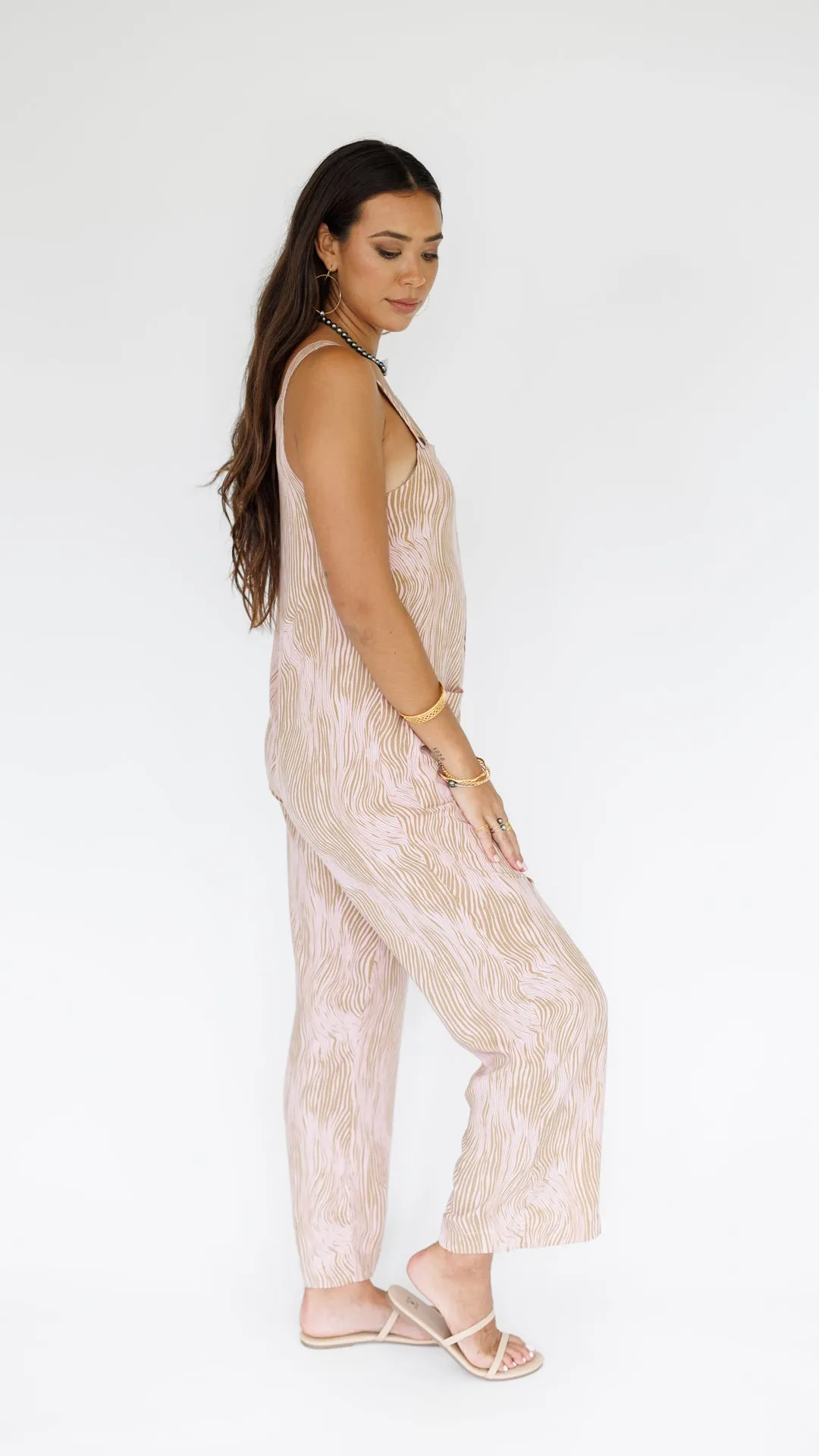 Safari Jumpsuit / Wavy Blush