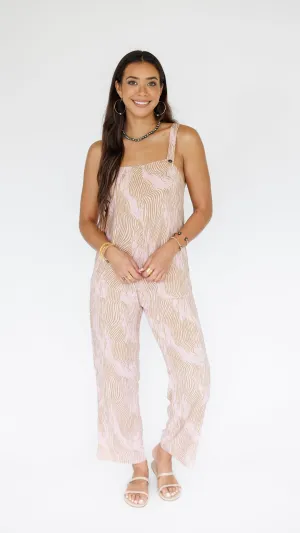 Safari Jumpsuit / Wavy Blush