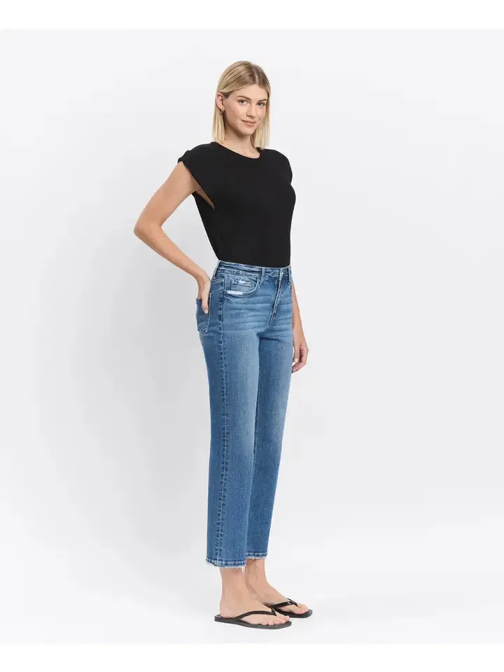 Serena High Rise Straight Jeans