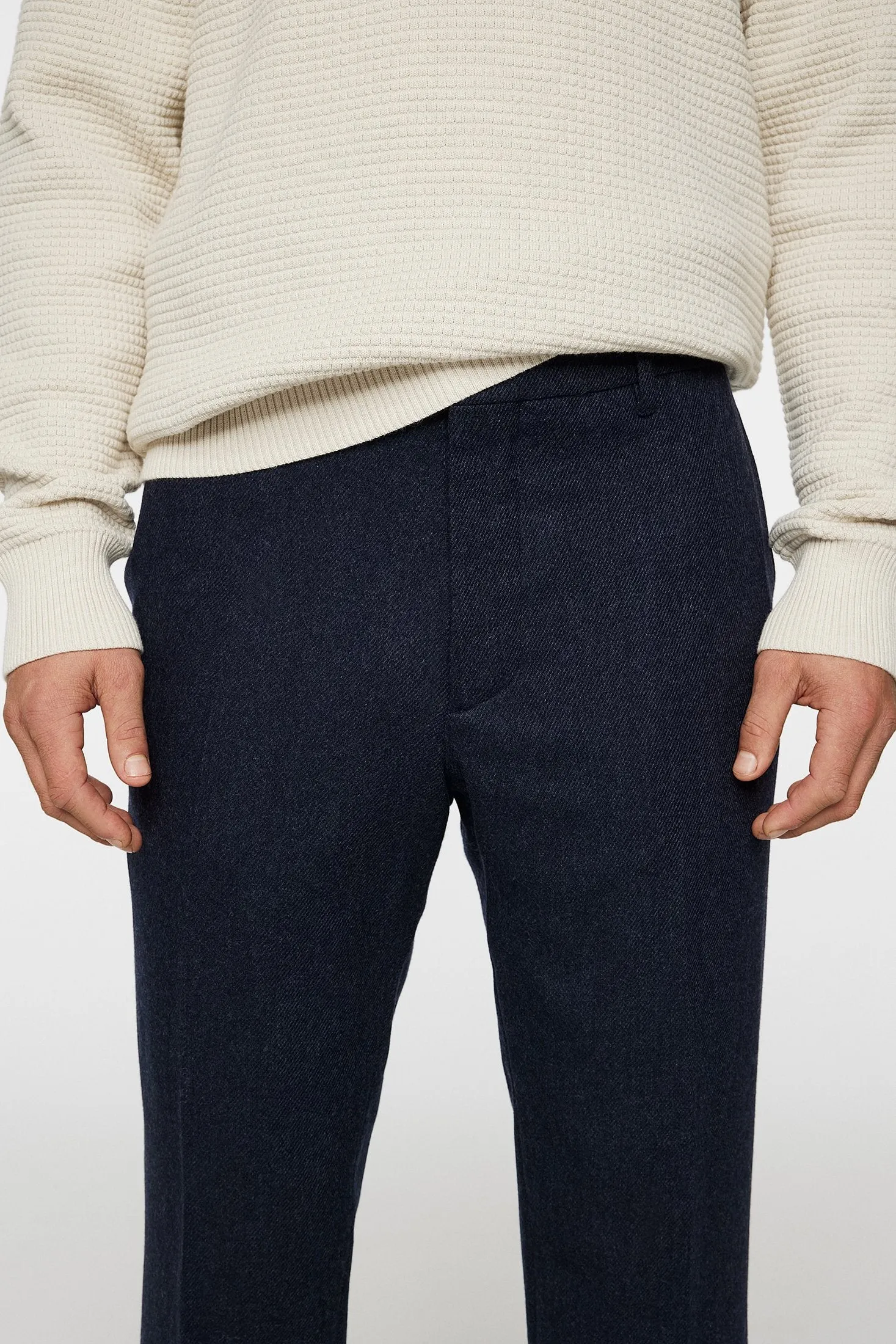 Soren Twill Cash Flannel Pants / JL Navy