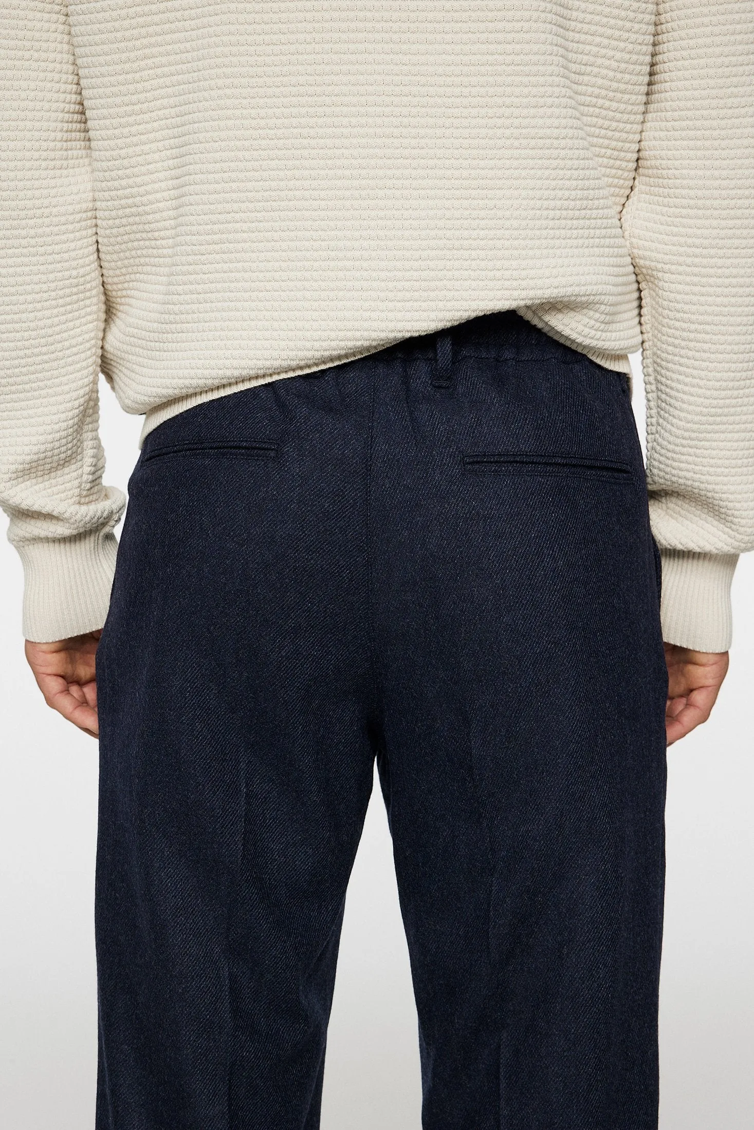 Soren Twill Cash Flannel Pants / JL Navy