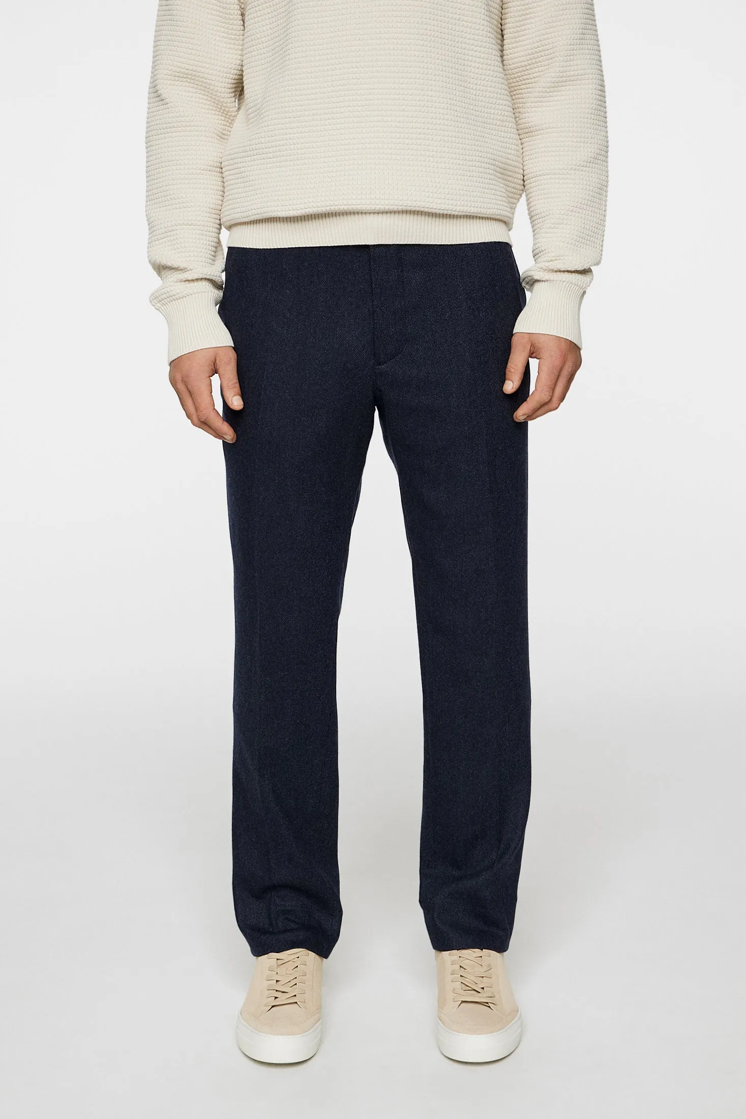 Soren Twill Cash Flannel Pants / JL Navy