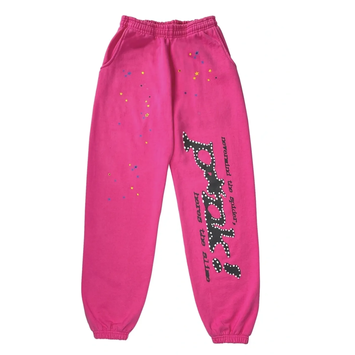 Sp5der P*NK Young Thug Sweatpants Pink