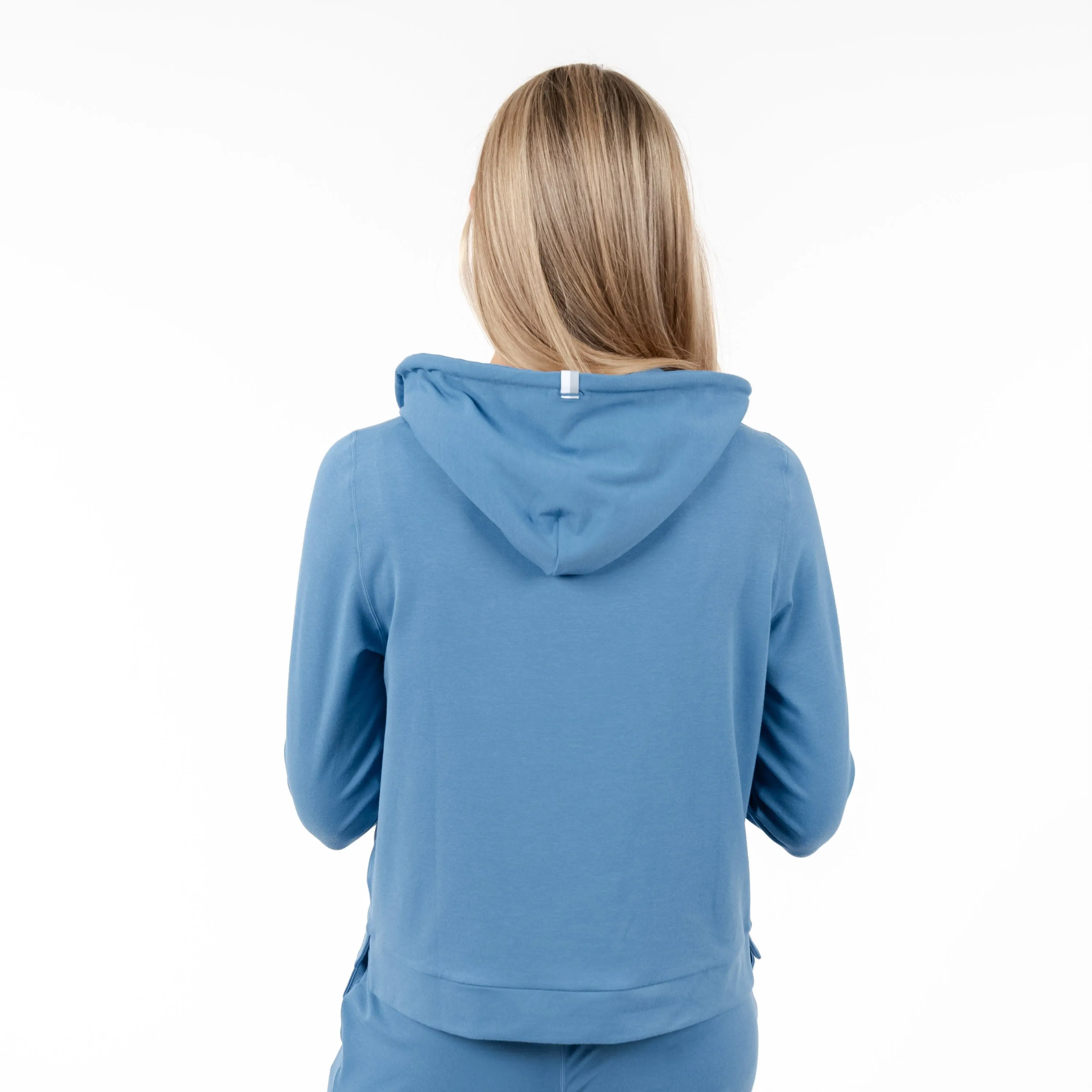 Tempo Performance Hoodie | Heather - Highcountry Blue/Ice Pick Blue