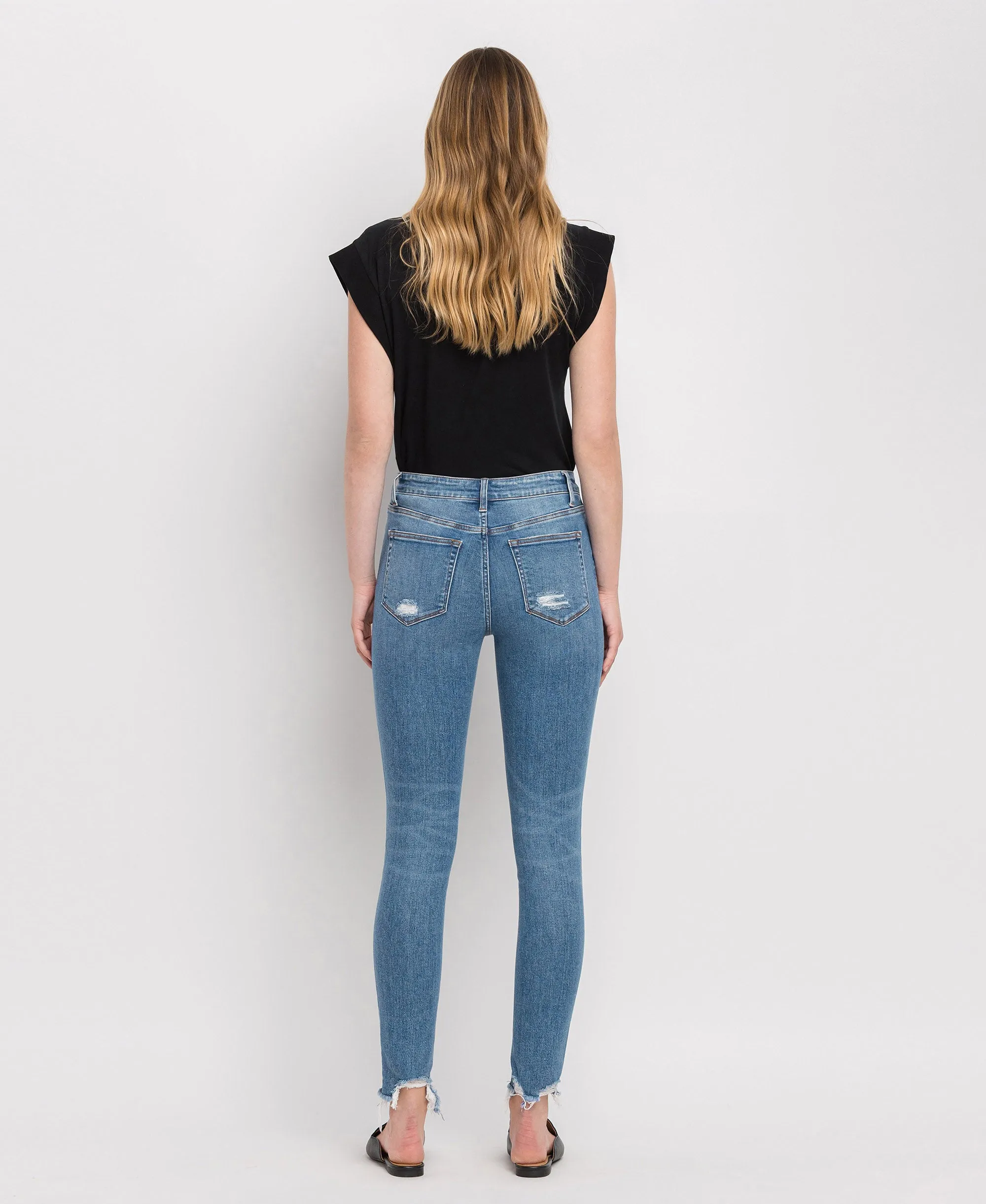 Twilling - High Rise Ankle Skinny Jeans