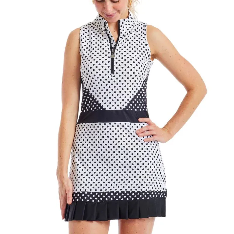 Tzu Tzu Jordan Dress - White Polka Dotty