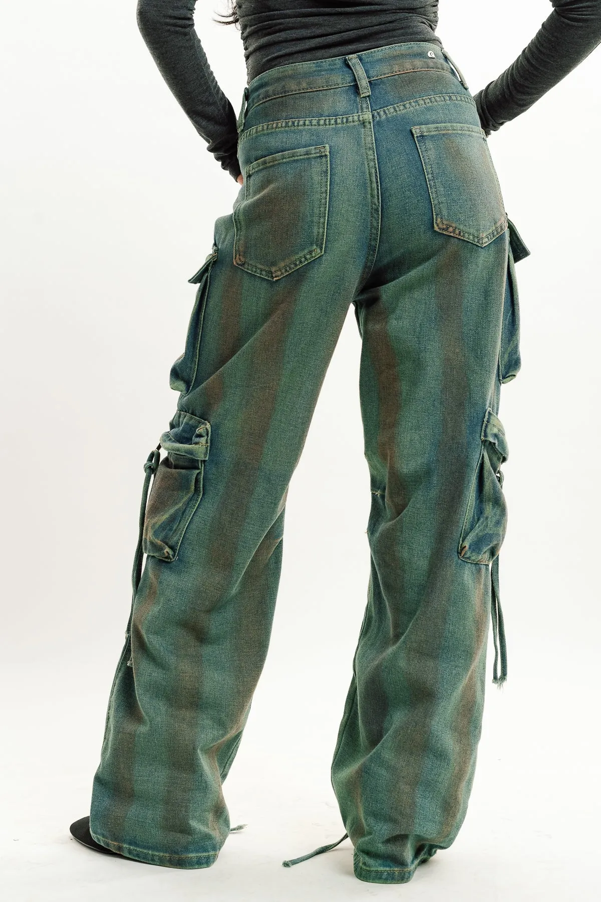 Vintage Street Style Cargo Jeans