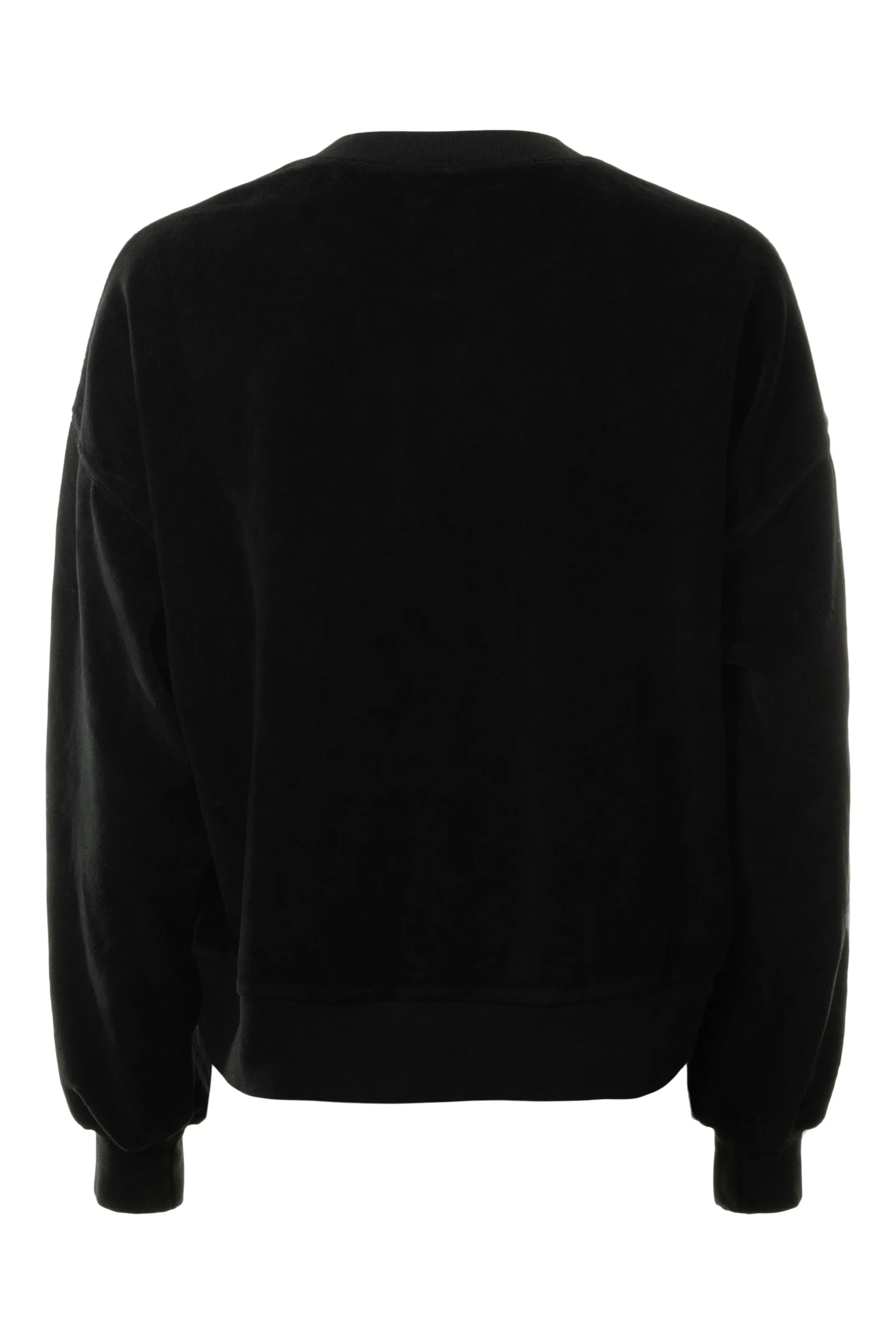 Xirena Huxley Velour Sweatshirt in Black